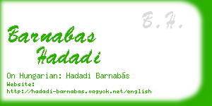 barnabas hadadi business card